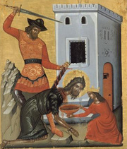 Taierea capului Sfantului Ioan in iconografie
